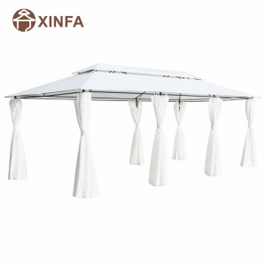 Luxury Garden Canopy Cover Backyard Gazebo Outdoor With Rot Aluminium Proof Gardin